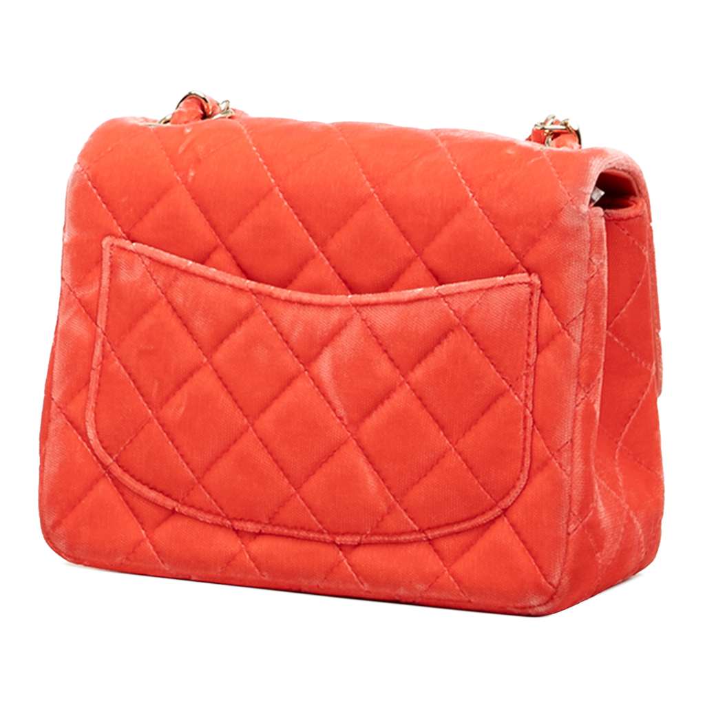 Chanel Mini Square Classic Velvet Single Flap - 2