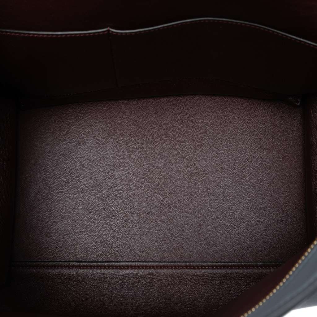 Celine Medium Tricolor Calfskin and Suede Trapeze Satchel - 4