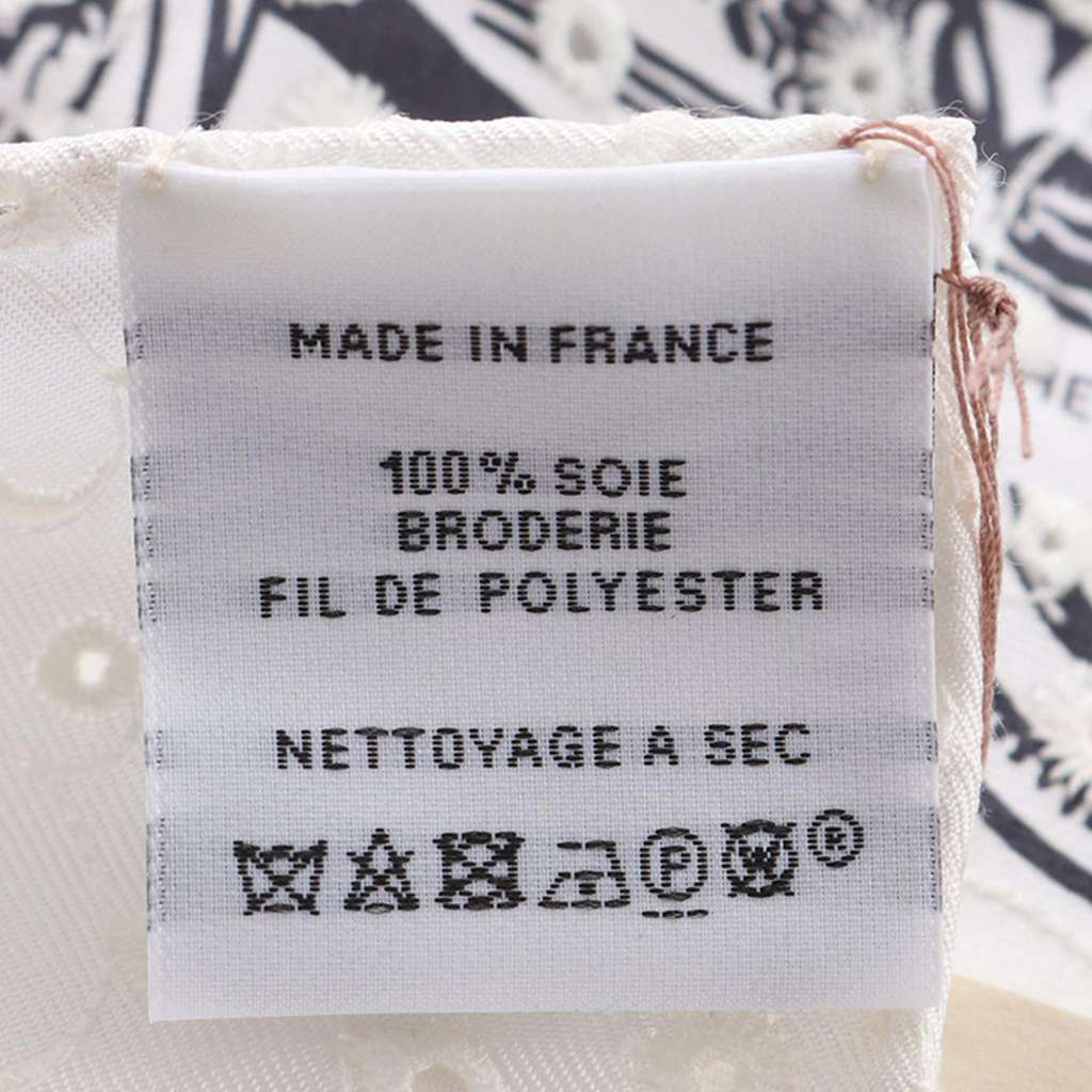 Hermès Brides de Gala Broderie Anglaise Silk Scarf 70 - 3