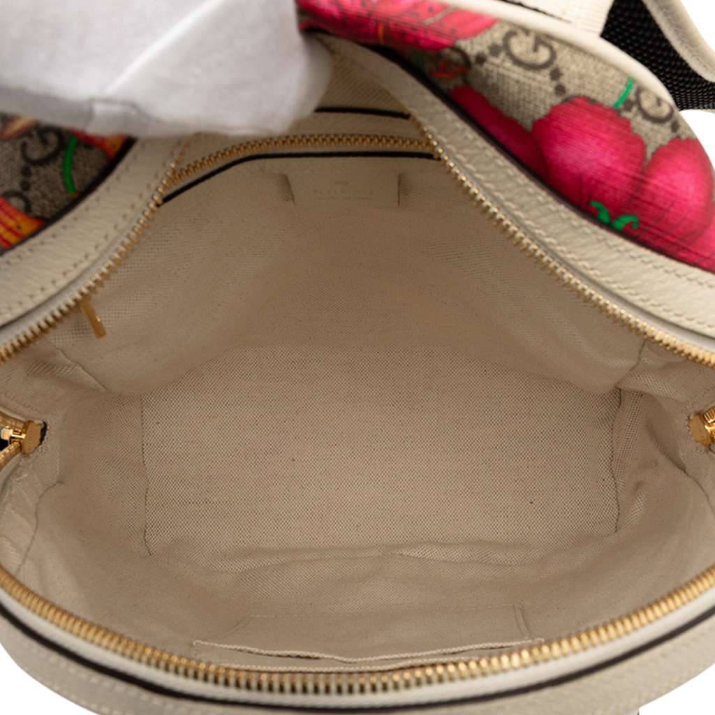 Gucci Small GG Supreme Flora Ophidia Backpack - 4