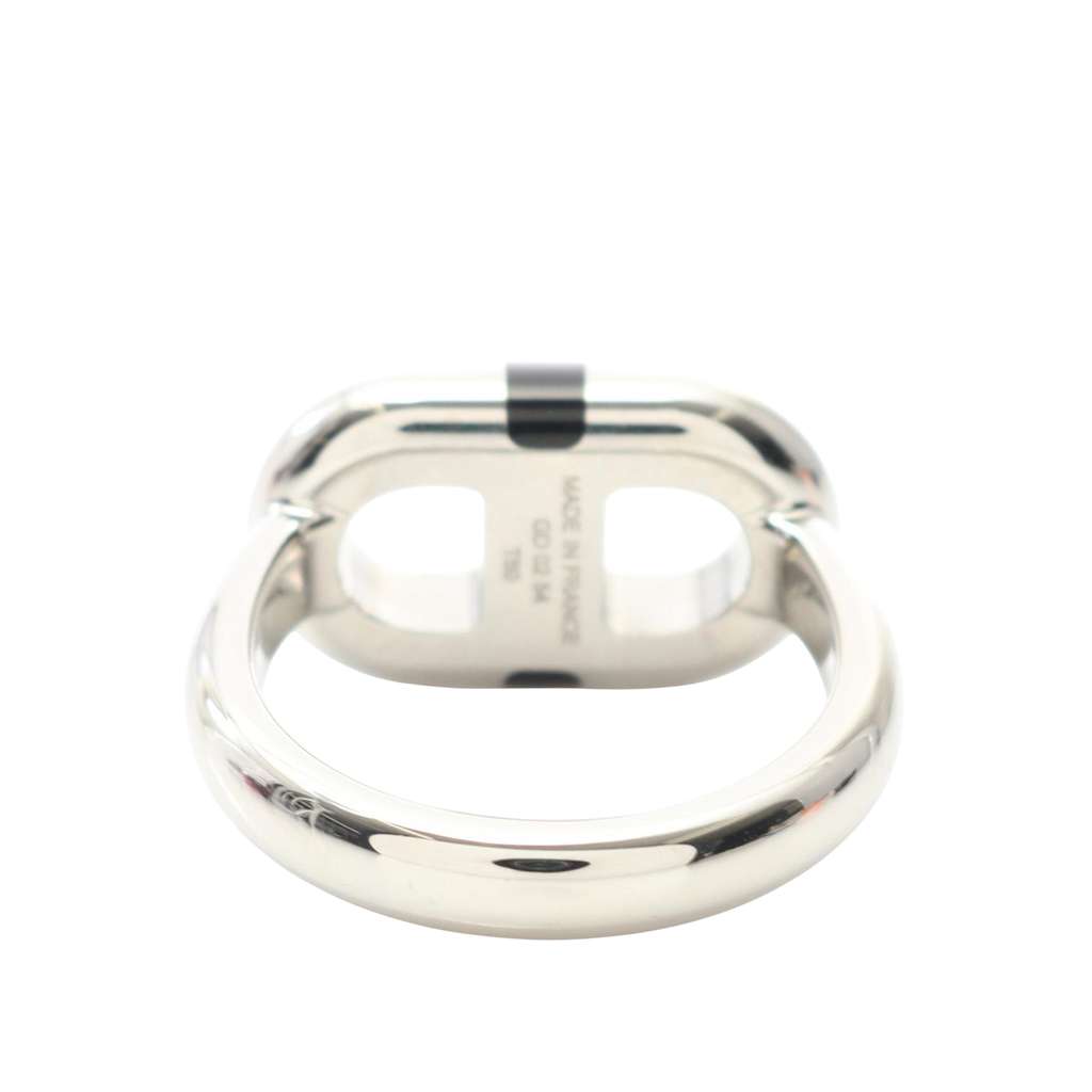 Hermès Palladium Plated Lacquered Maillon ring - 2