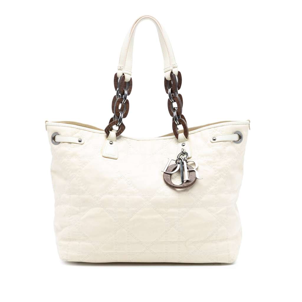 Dior Medium Coated Canvas Cannage Panarea Tote