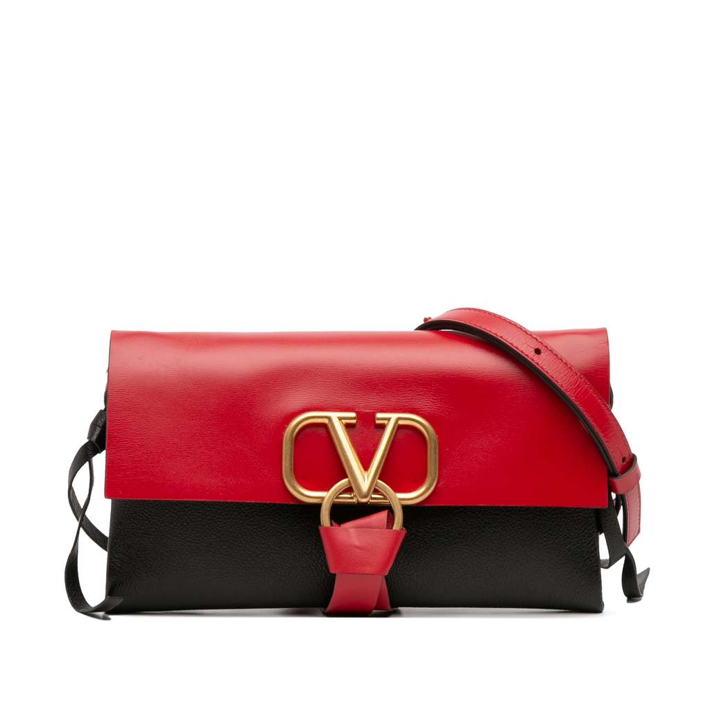 Valentino Leather VRing Crossbody