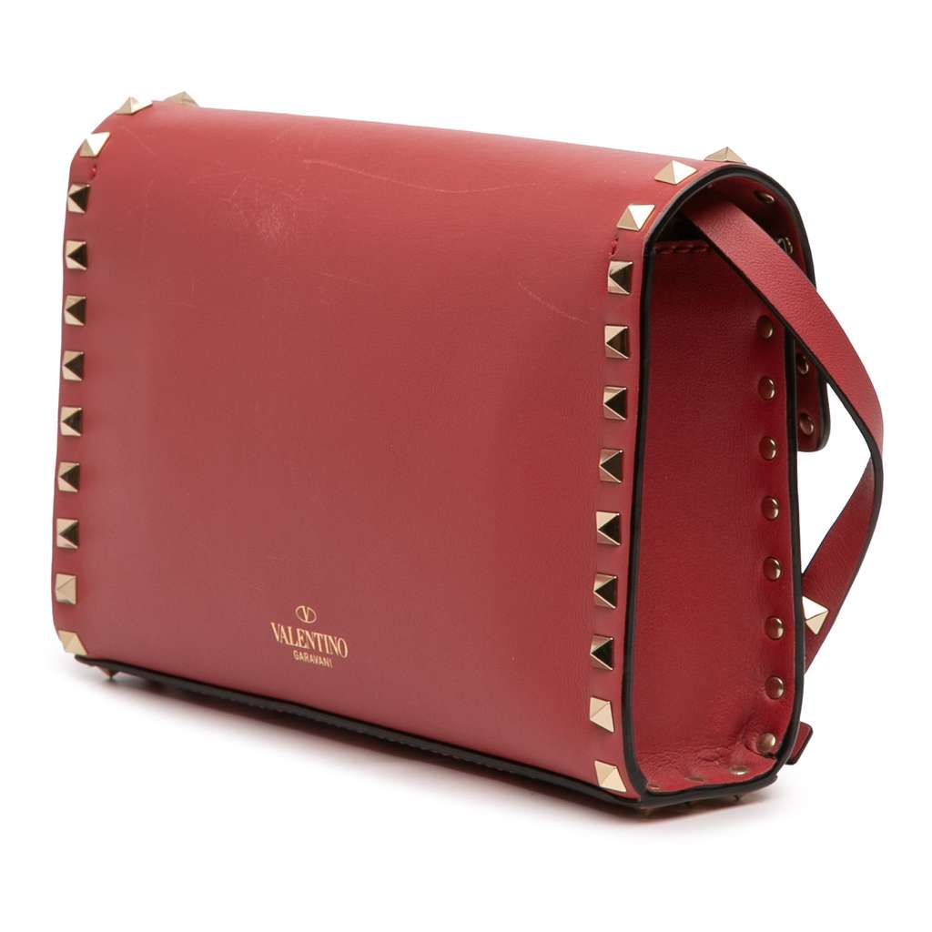 Valentino Small Leather Rockstud Flap Crossbody - 2