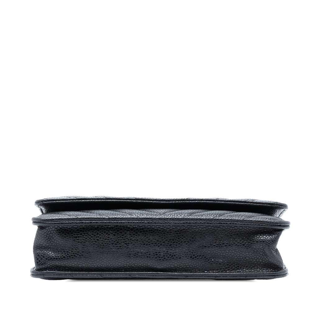 Chanel CC Chevron Caviar Wallet On Chain - 3