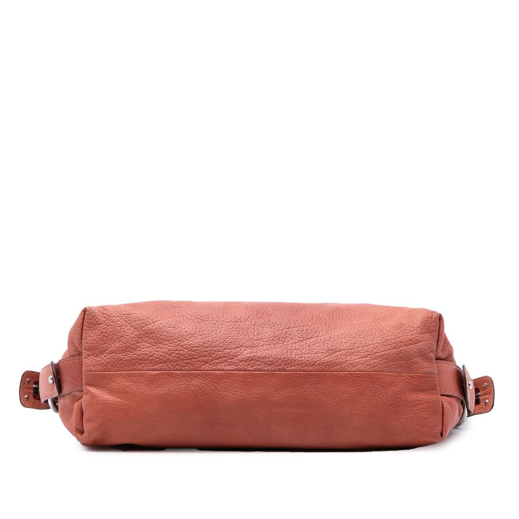 Gucci Medium Leather Bamboo Bar Tote - 3