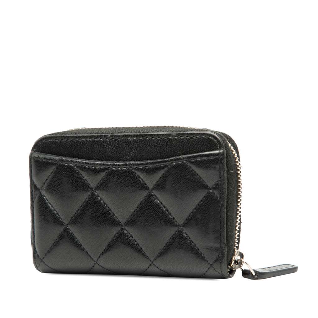 Chanel CC Quilted Lambskin Zip Coin Pouch - 2