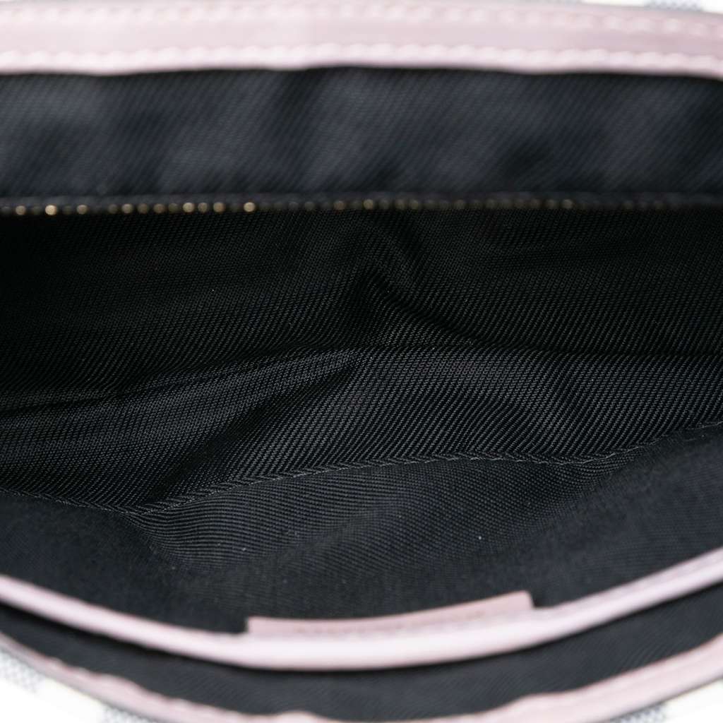 Burberry Small Haymarket Check Trimmed Leather Dickens Crossbody - 4