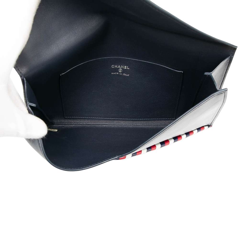 Chanel Lambskin Airlines Envelope Clutch - 4