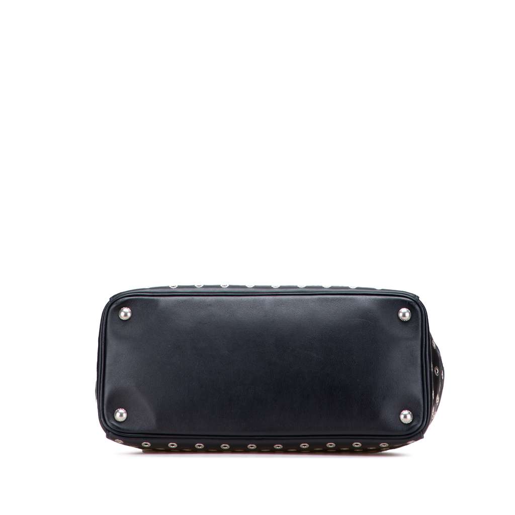 Prada Large City Calf Grommet Galleria Double Zip Tote - 3