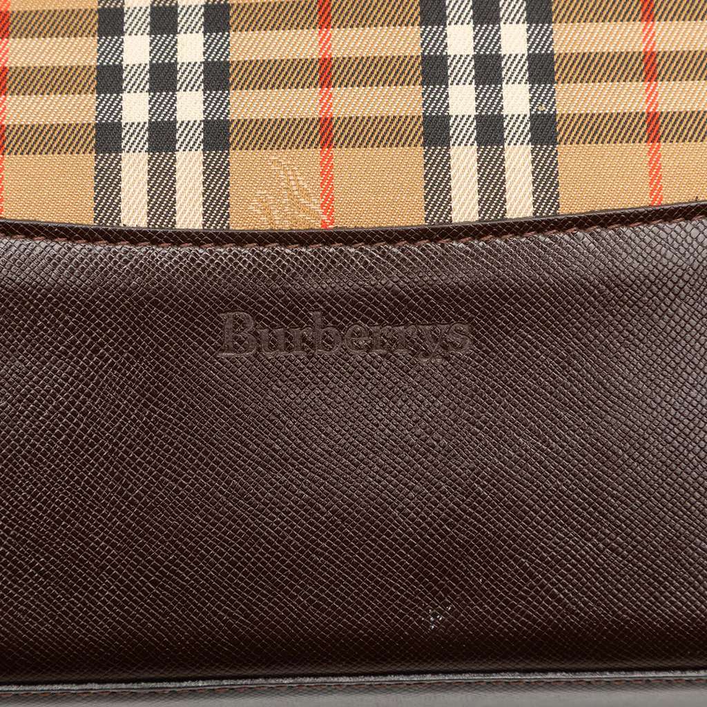 Burberry Haymarket Check Canvas Tote - 5