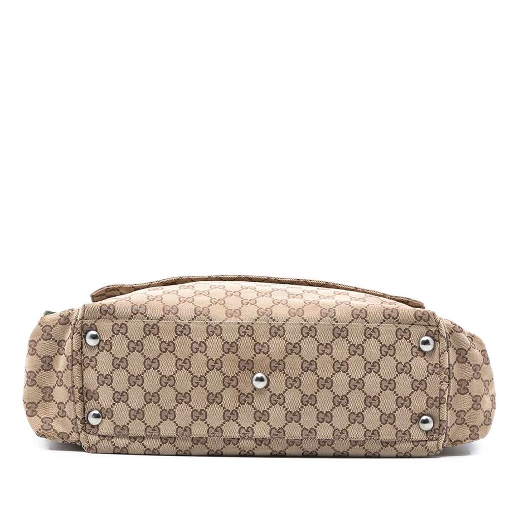 Gucci GG Canvas Web Flap Diaper Bag - 3
