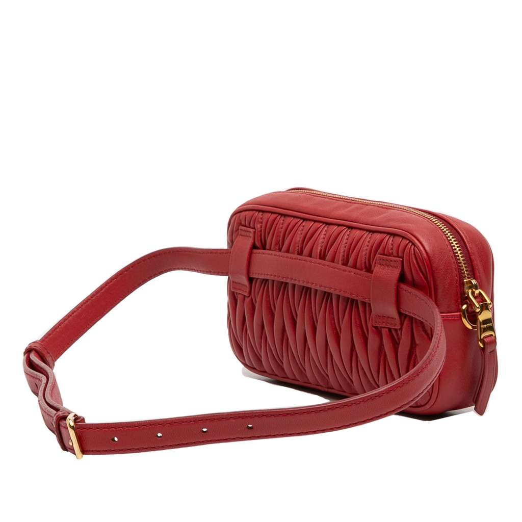 Miu Miu Matelasse Leather Belt Bag - 2