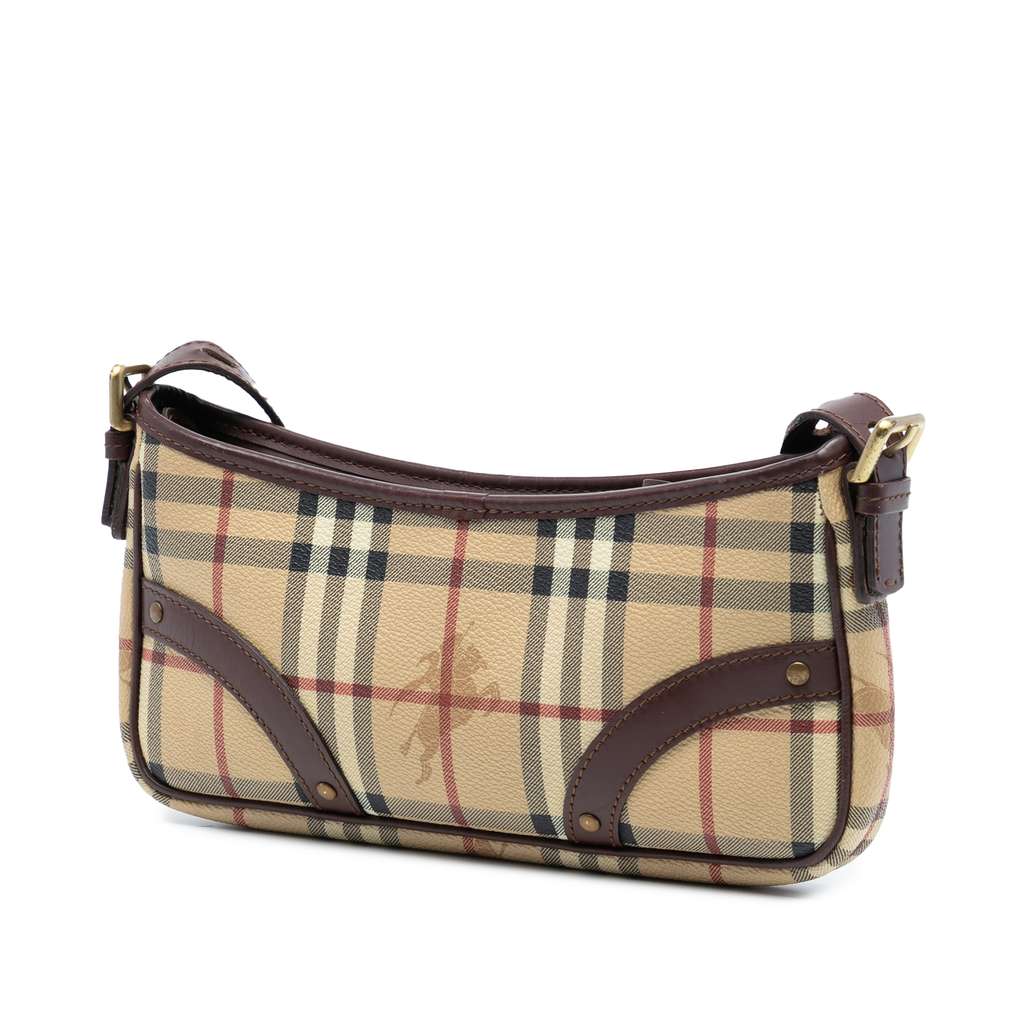 Burberry Haymarket Check Coated Canvas Shoulder Bag - 2