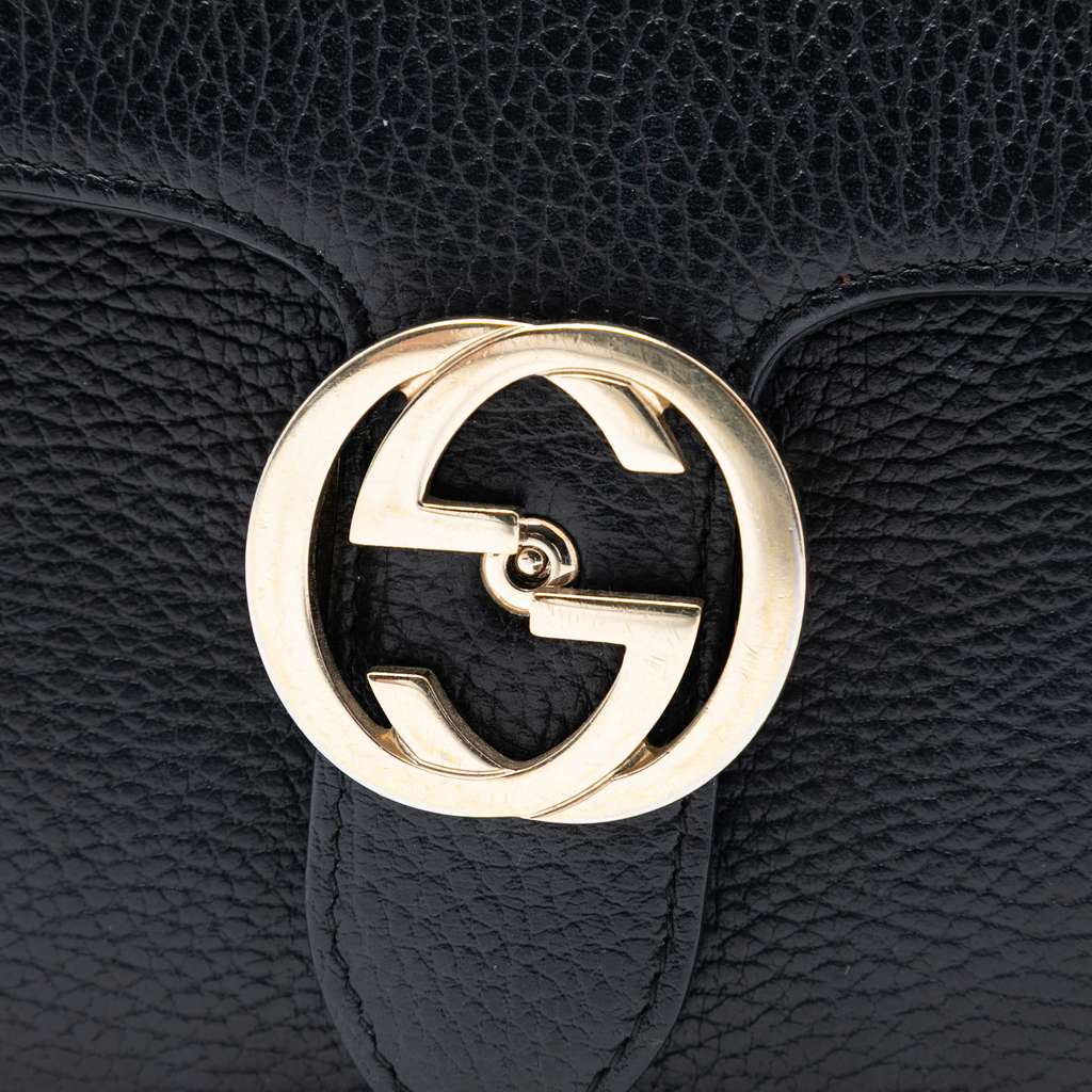 Gucci Medium Dollar Calfskin Interlocking G Crossbody - 5