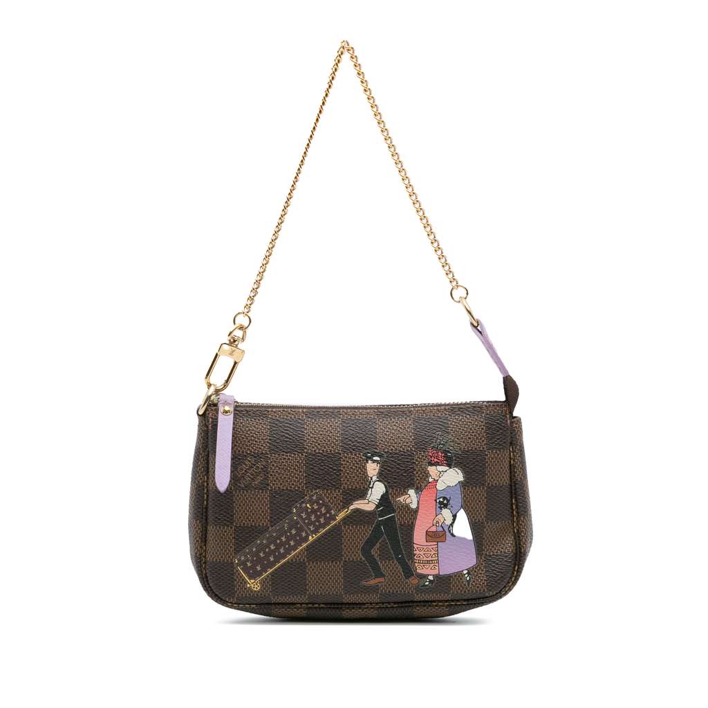 Louis Vuitton Damier Ebene Illustre Mini Pochette Accessories