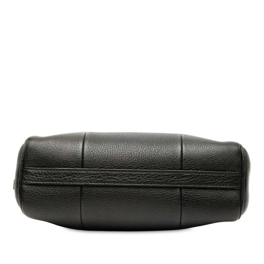 Prada Mini Vitello Phenix Crossbody Black Leather Good - Inside View
