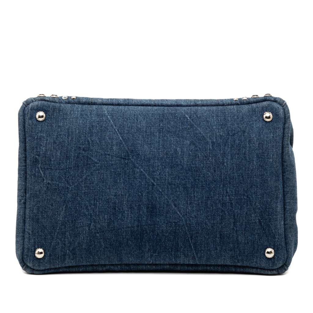 Prada Denim Canapa Bijoux Satchel - 3