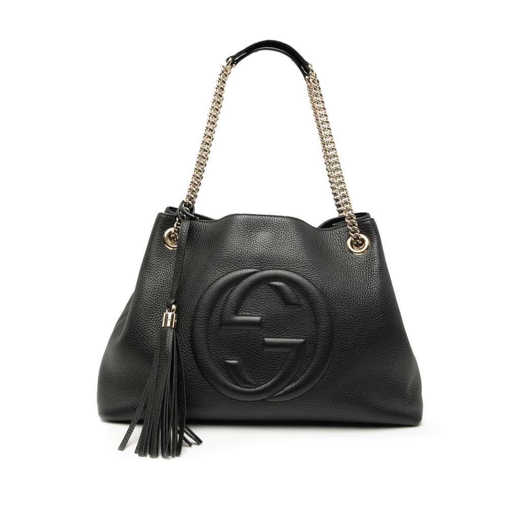 Gucci Medium Leather Soho Chain Tote