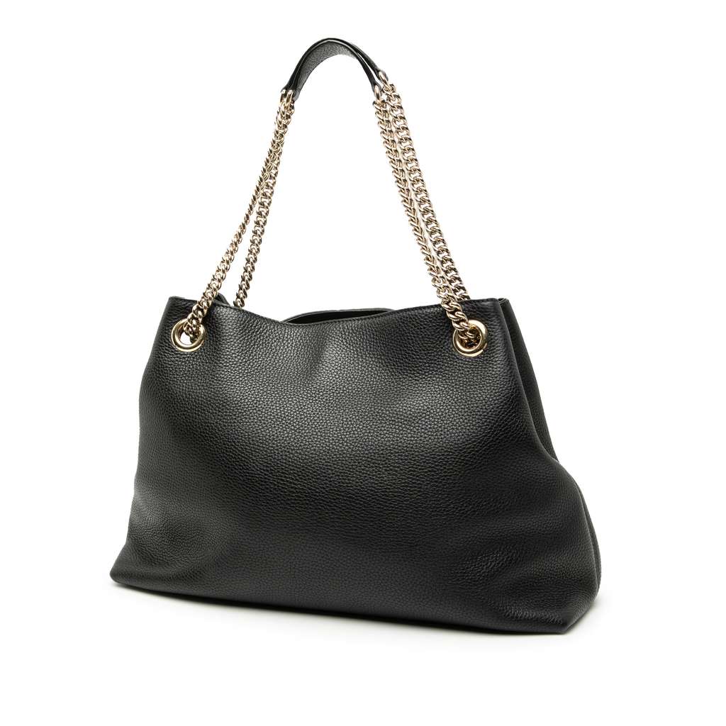 Gucci Medium Leather Soho Chain Tote - 2