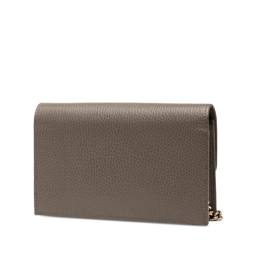 Gucci Interlocking G Dollar Calfskin Wallet on Chain - 2