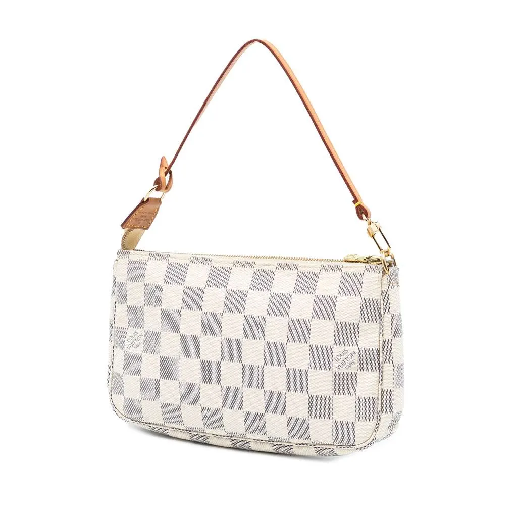 Louis Vuitton Damier Azur Pochette Accessoires White Good - Back View