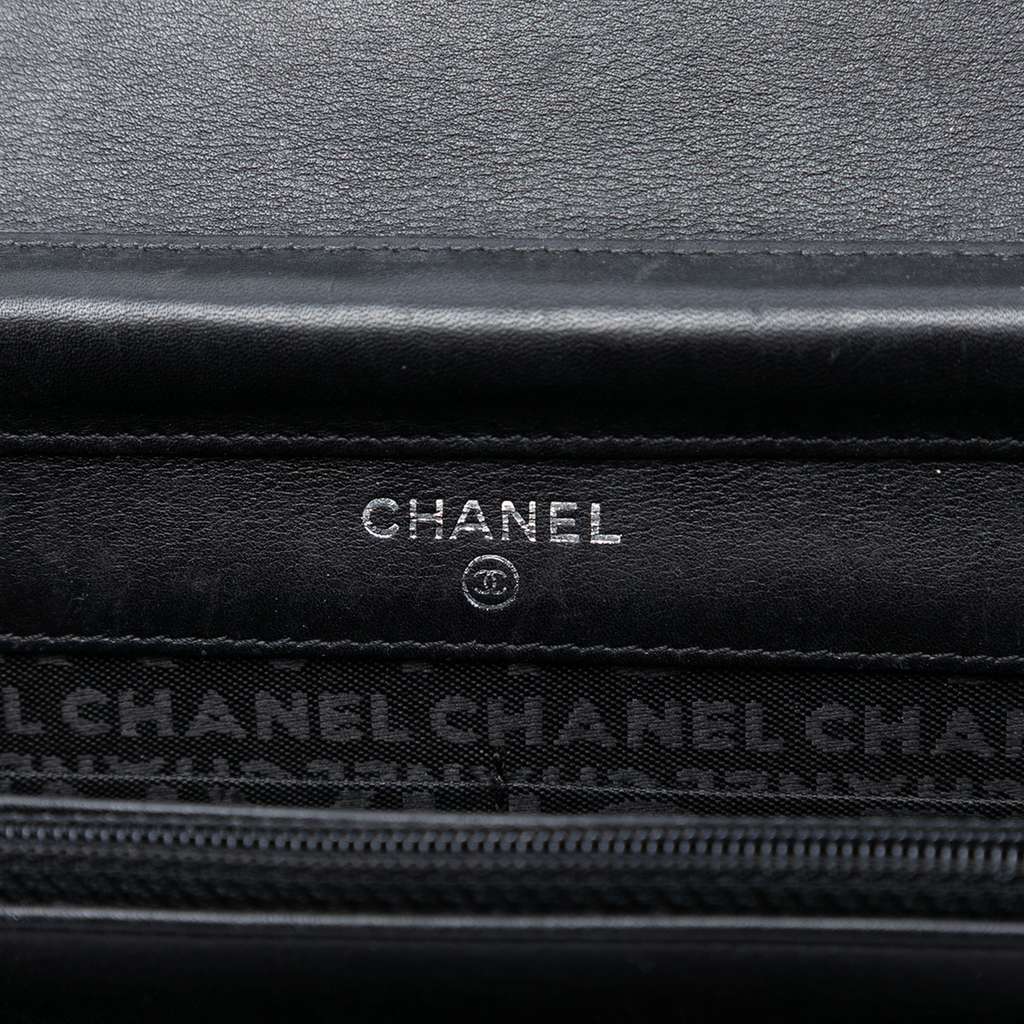 Chanel Quilted Lambskin Embossed LAX Wallet On Chain - 5