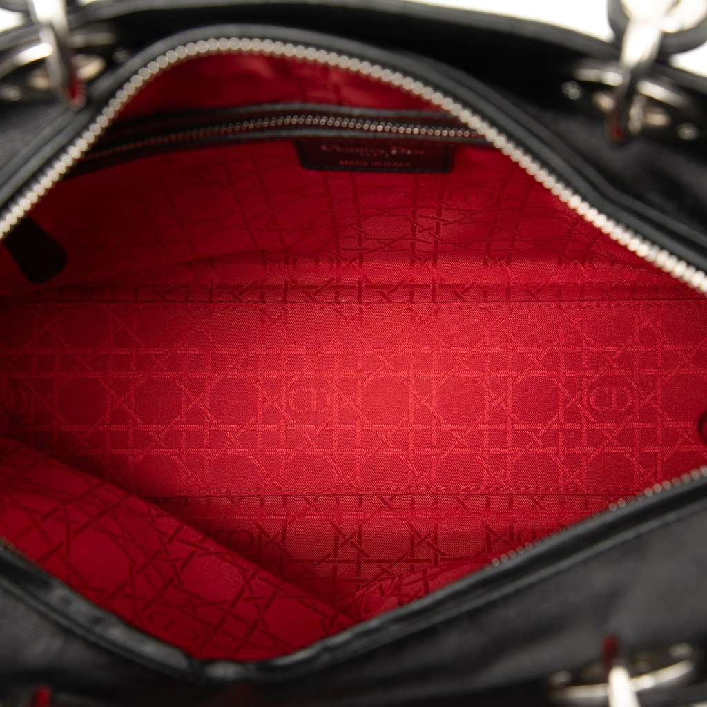 Dior Large Lambskin Cannage Lady Dior - 4