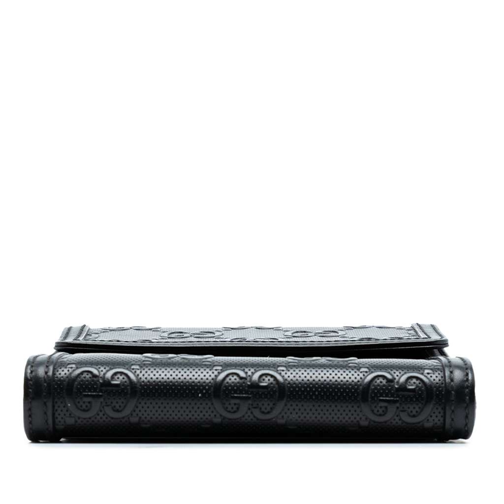 Gucci GG Embossed Leather Flap Crossbody - 3