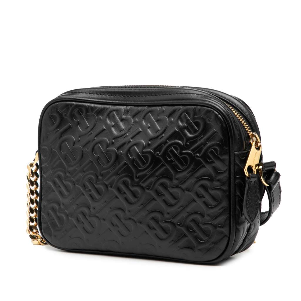 Burberry Embossed Calfskin TB Monogram Camera Chain Crossbody - 2