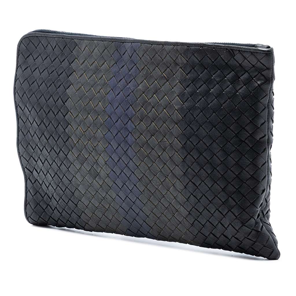 Bottega Veneta Tricolor Nappa Intrecciato Clutch - 2
