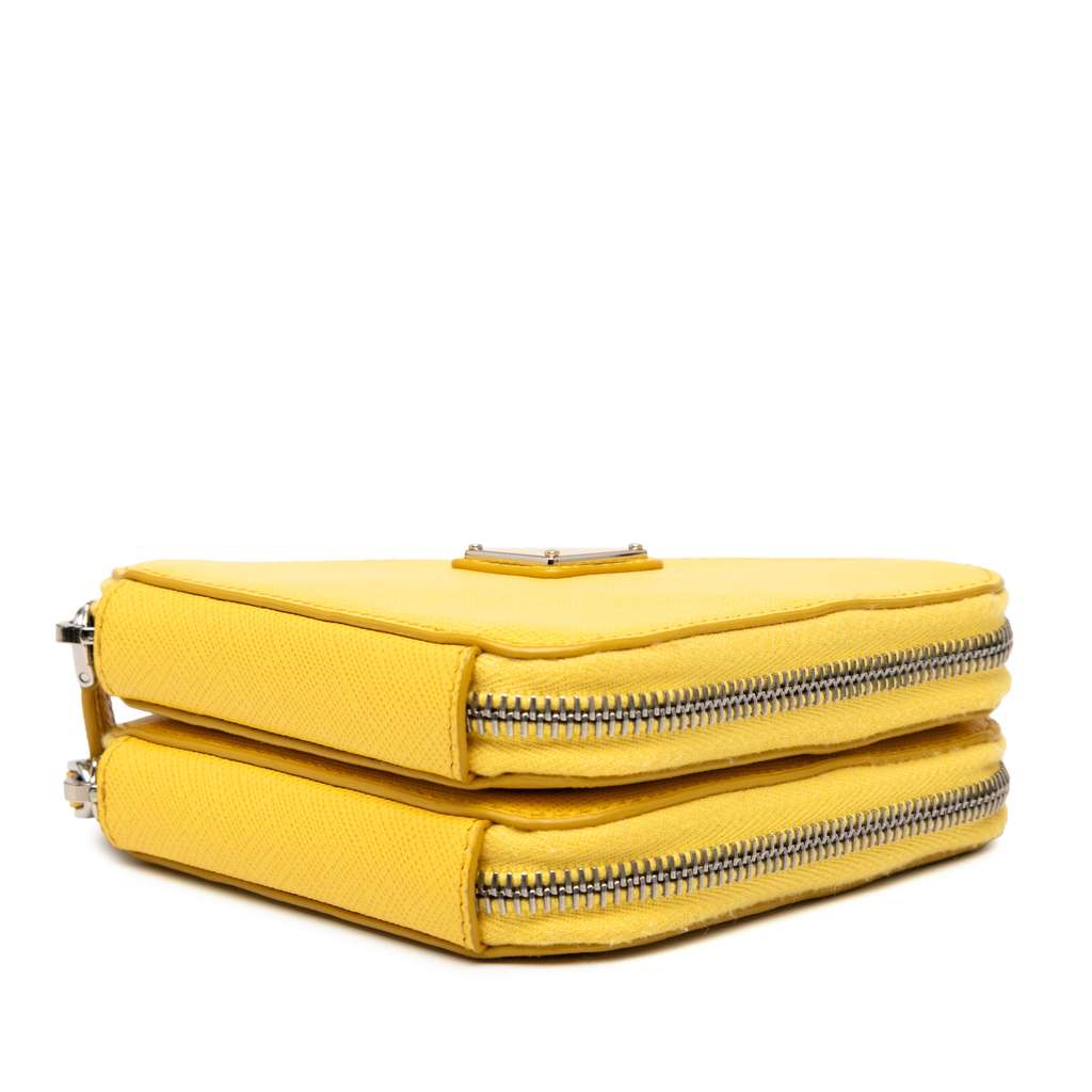 Prada Mini Saffiano Lux Double Triangle Satchel - 3