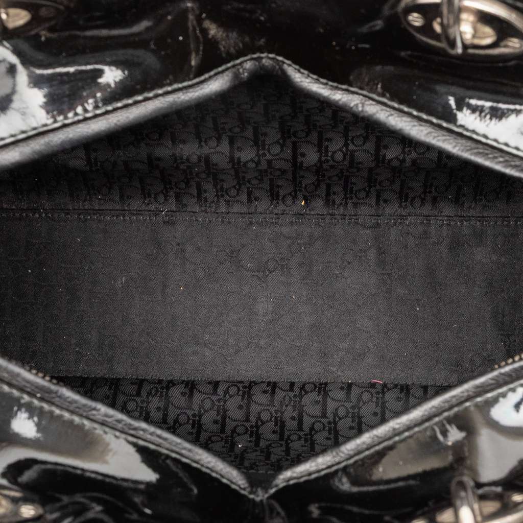 Dior Large Patent Cannage Lady Dior - 4