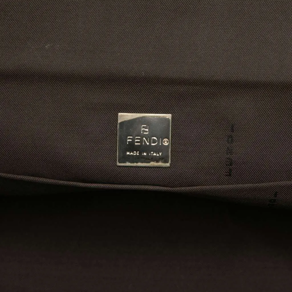 Fendi Zucca Canvas Bento Box Shoulder Bag Brown Canvas Very good - Box View