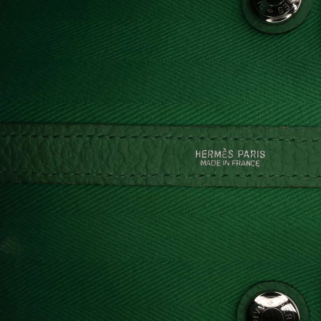 Hermès Toile and Negonda Garden Party 36 Green Canvas Very good - Box View