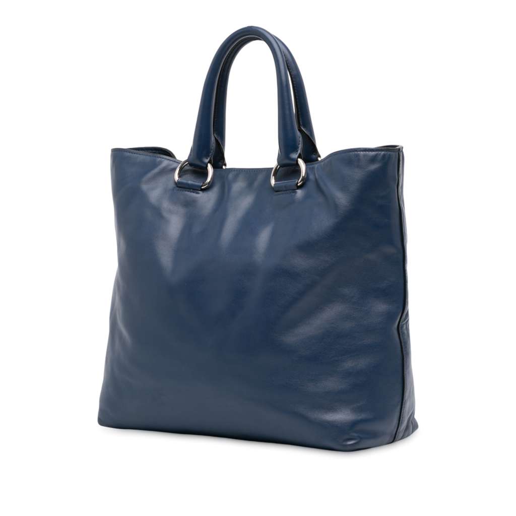Prada Soft Calf Open Convertible Tote - 2