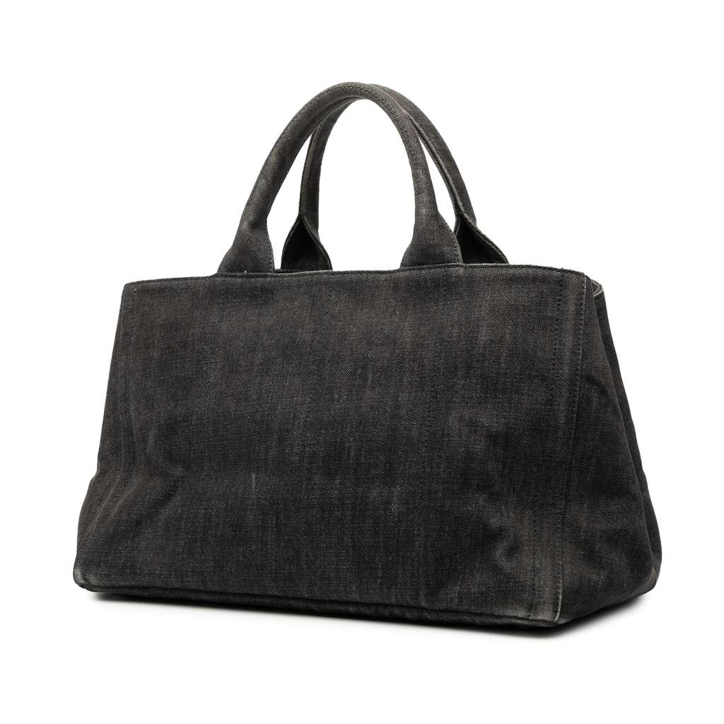 Prada Denim Canapa Bijoux Satchel - 2