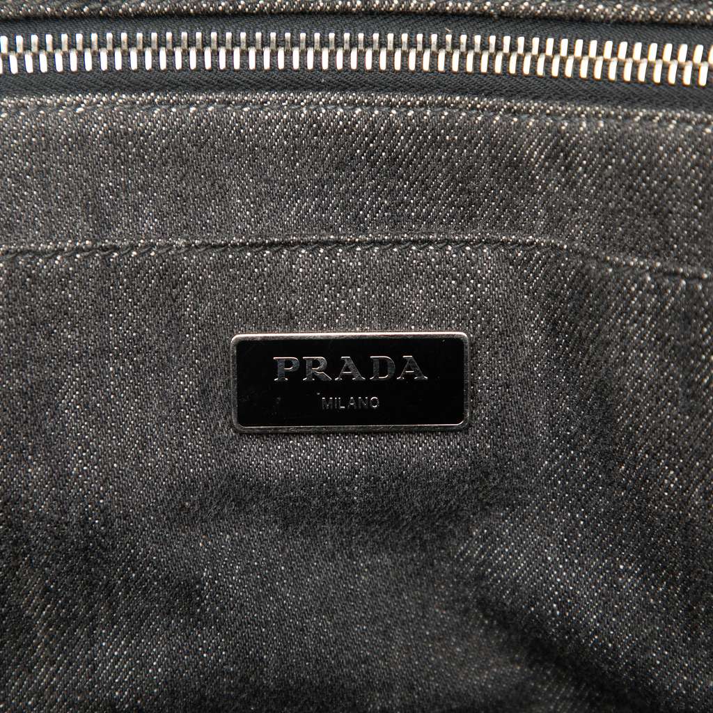Prada Denim Canapa Bijoux Satchel - 5