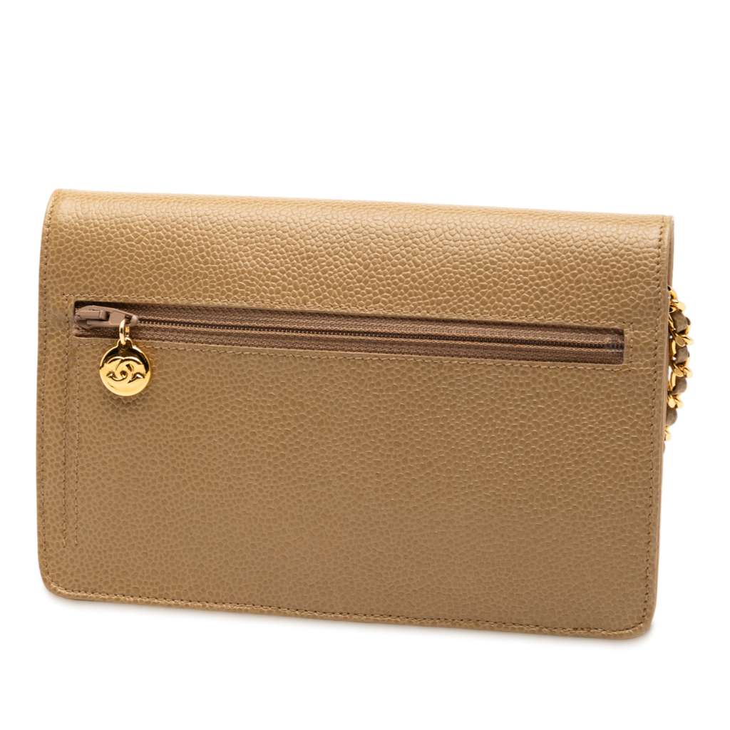 Chanel CC Caviar Wallet On Chain - 2