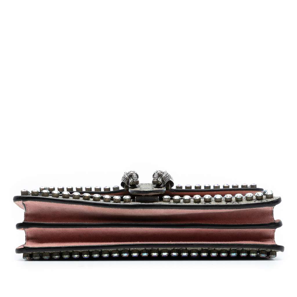 Gucci Medium GG Supreme Crystal Dionysus Shoulder Bag - 3