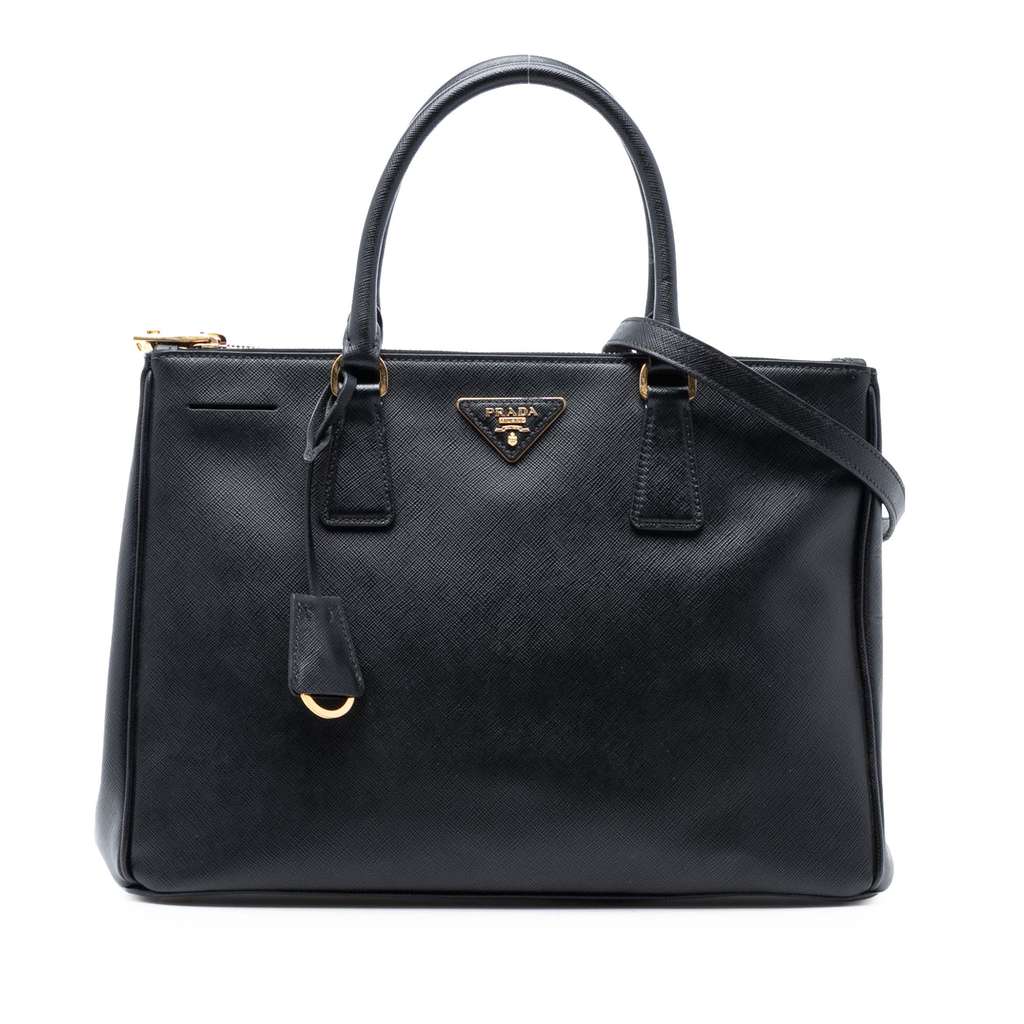 Prada Medium Saffiano Lux Galleria Double Zip Satchel - 3