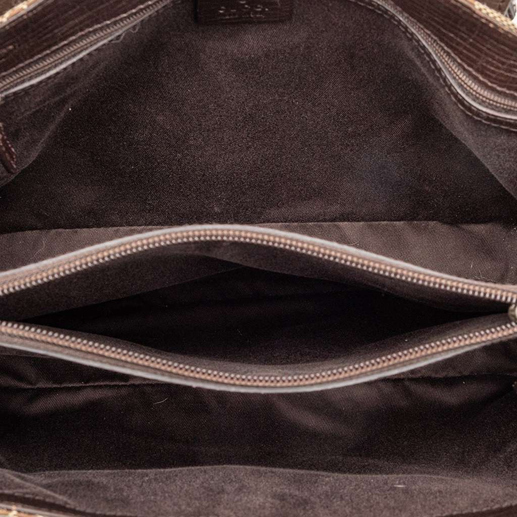Gucci GG Canvas Bamboo Tote - 4