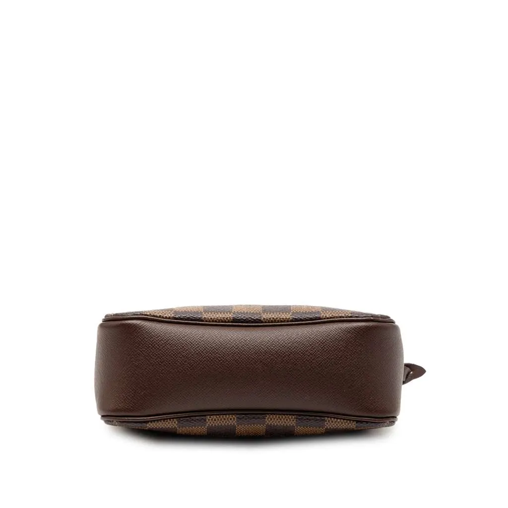 Louis Vuitton Damier Ebene Trousse Pochette Brown Canvas Good - Inside View