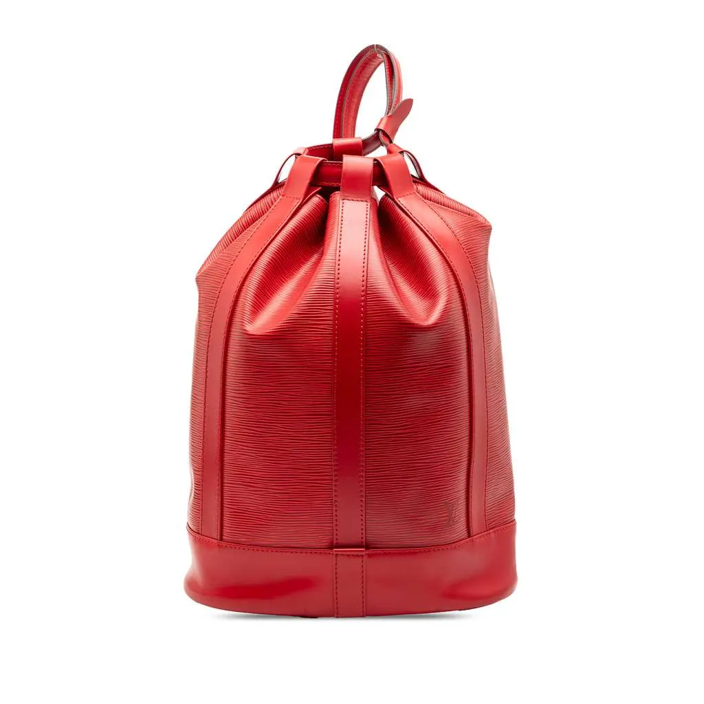 Louis Vuitton Epi Randonnee PM Red Leather Very good - Front View