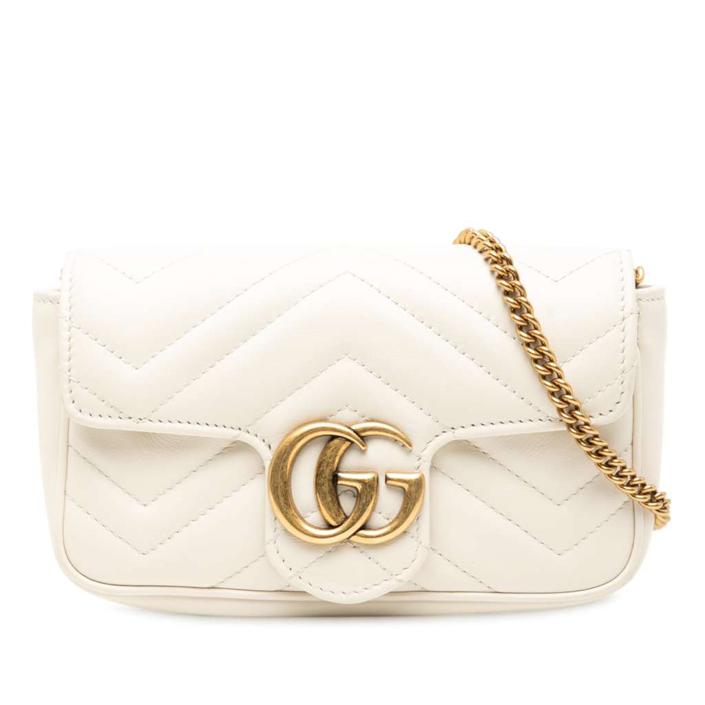 Gucci Mini GG Marmont Matelasse Leather Flap Crossbody