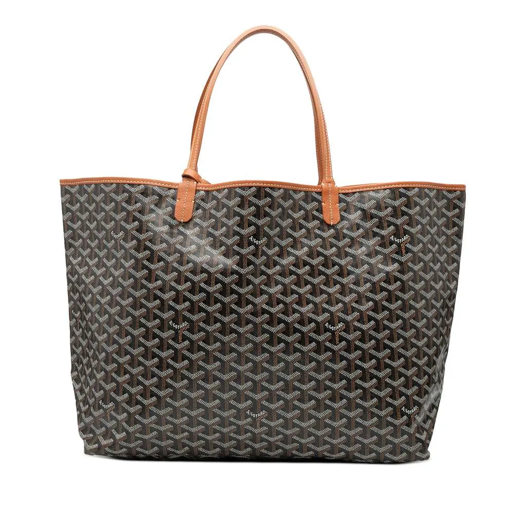Goyard Goyardine Saint Louis GM Black Canvas Very good - Front View
