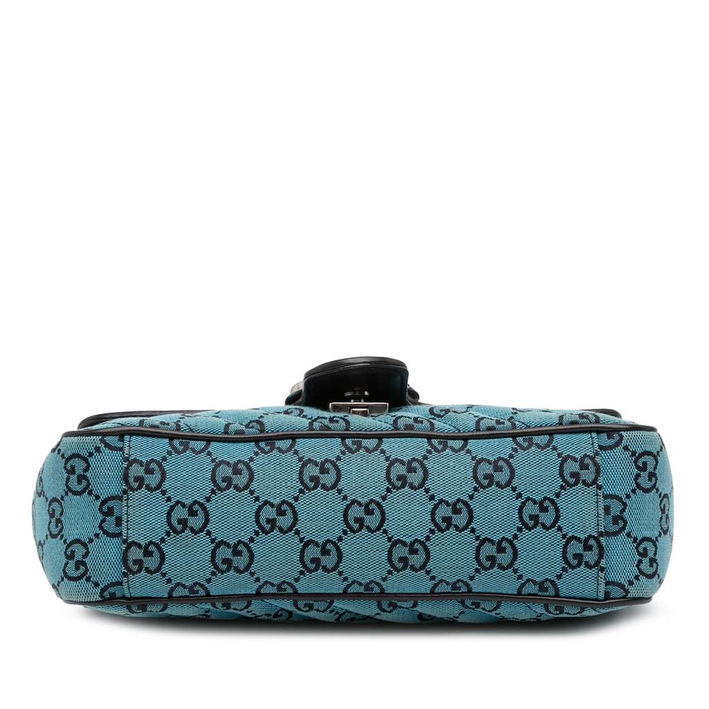 Gucci Medium GG Marmont Matelasse Diagonal GG Canvas Shoulder Bag - 3