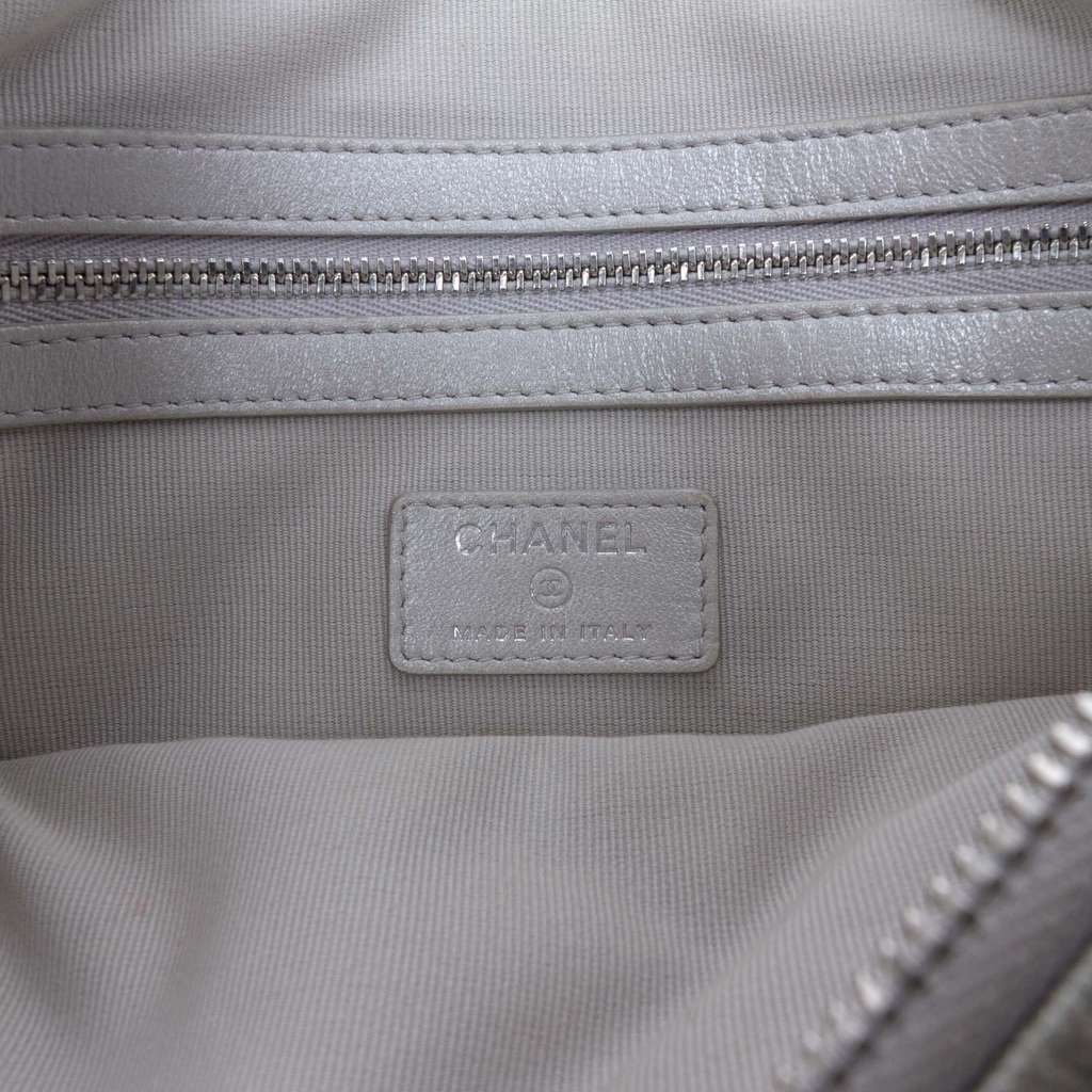 Chanel Medium Quilted Metallic Caviar O Case Clutch - 5