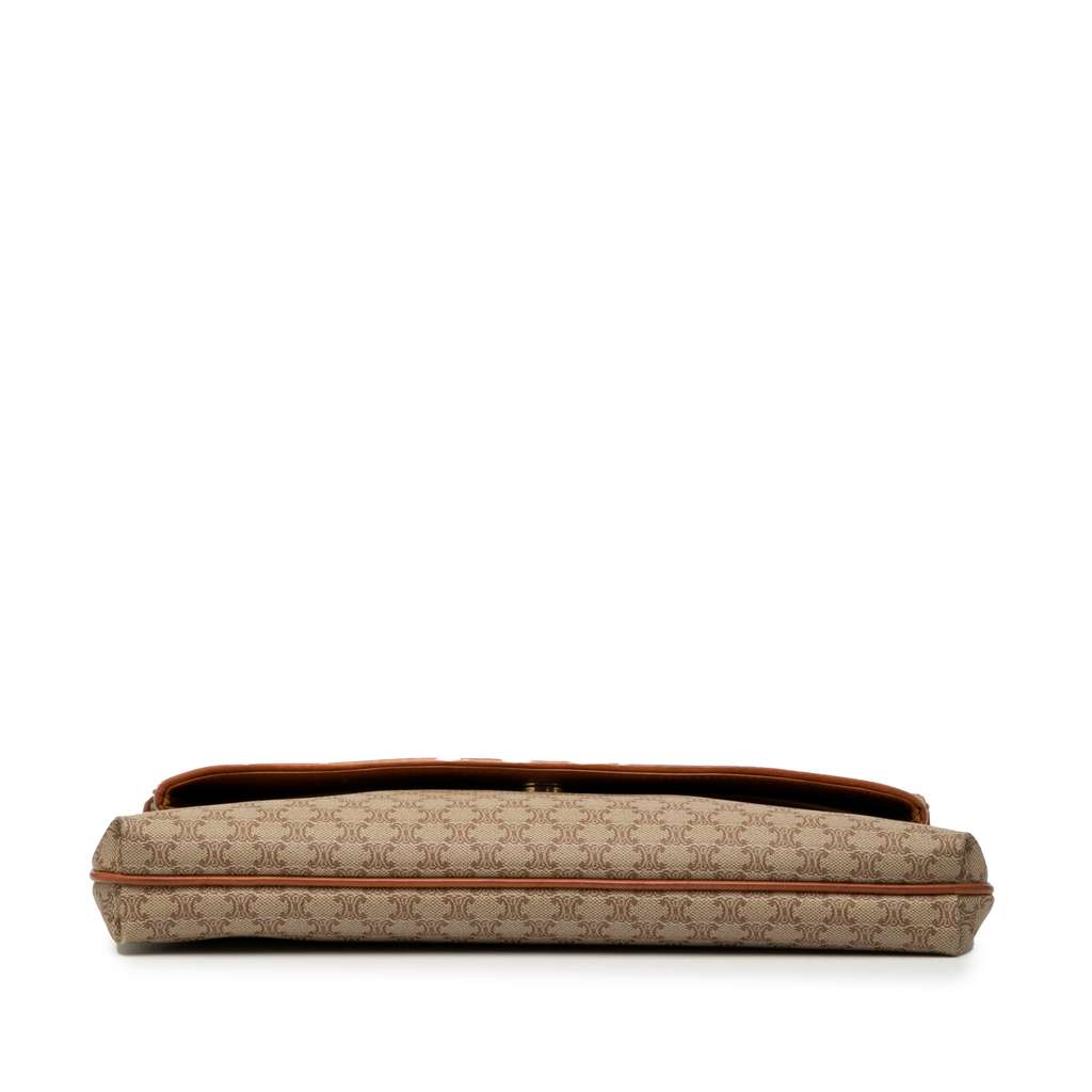 Celine Macadam Coated Canvas Clutch - 3