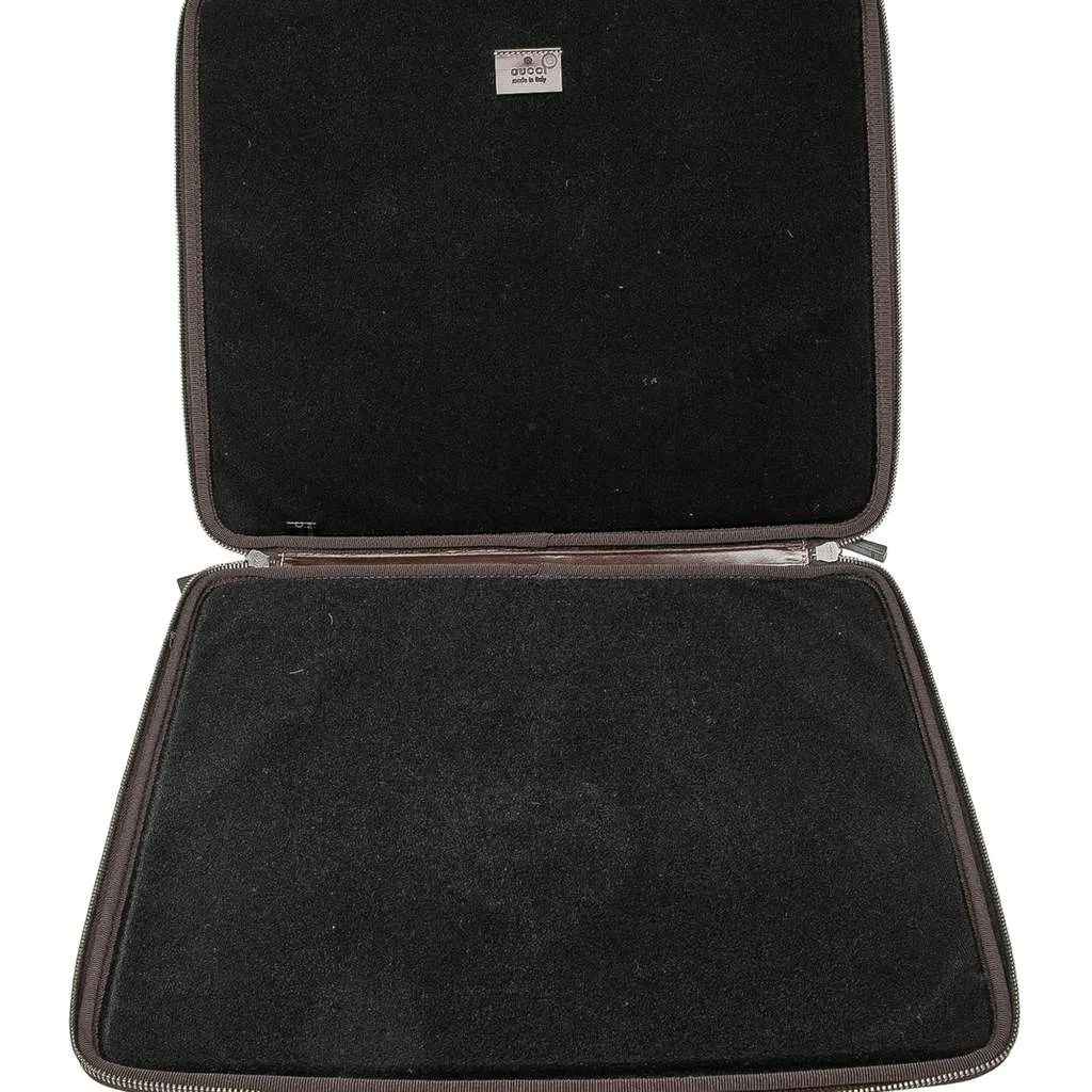 Gucci GG Supreme Laptop Case Brown Canvas Very good - Model View